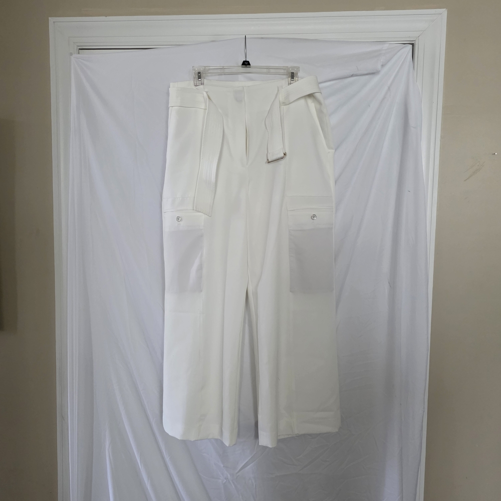 White House Black Market Ivory Wide Leg Pants